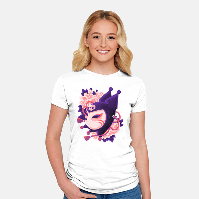 Cute Imp Mask-Womens-Fitted-Tee-rmatix