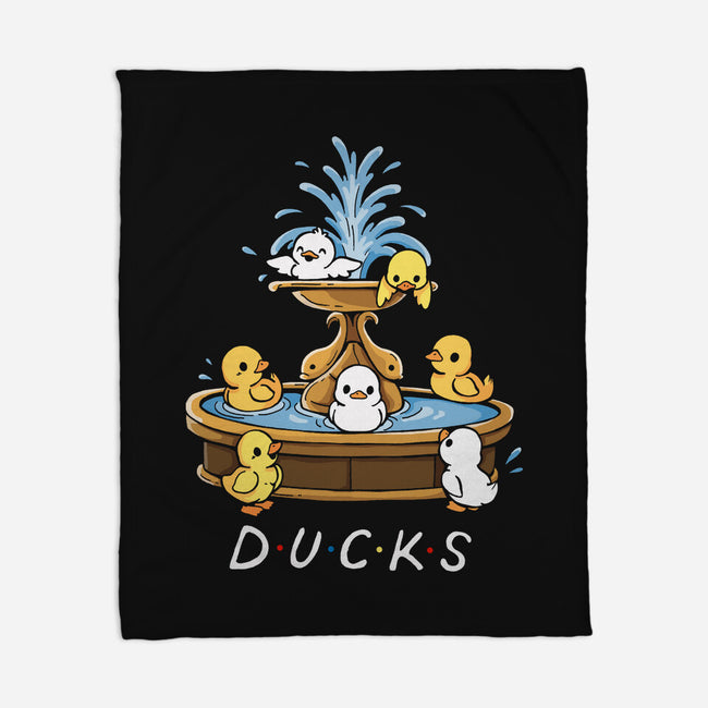 Duck Friends-None-Fleece-Blanket-Vallina84