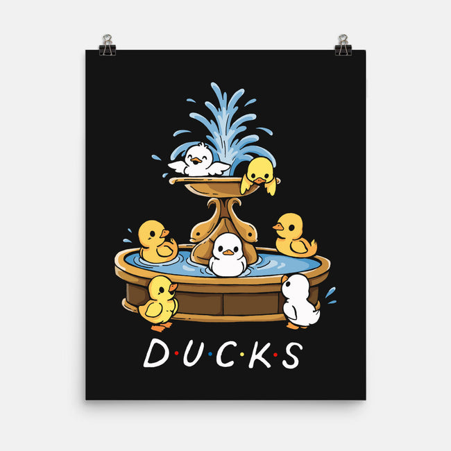 Duck Friends-None-Matte-Poster-Vallina84