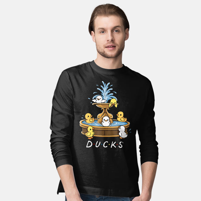 Duck Friends-Mens-Long Sleeved-Tee-Vallina84