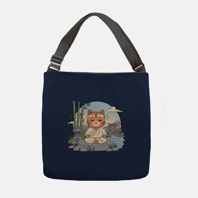 Meditating Cat-None-Adjustable Tote-Bag-GODZILLARGE