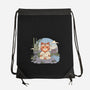 Meditating Cat-None-Drawstring-Bag-GODZILLARGE