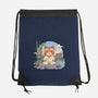 Meditating Cat-None-Drawstring-Bag-GODZILLARGE