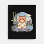 Meditating Cat-None-Stretched-Canvas-GODZILLARGE