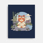 Meditating Cat-None-Stretched-Canvas-GODZILLARGE