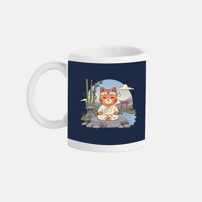 Meditating Cat-None-Mug-Drinkware-GODZILLARGE