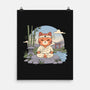 Meditating Cat-None-Matte-Poster-GODZILLARGE