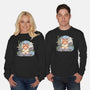 Meditating Cat-Unisex-Crew Neck-Sweatshirt-GODZILLARGE