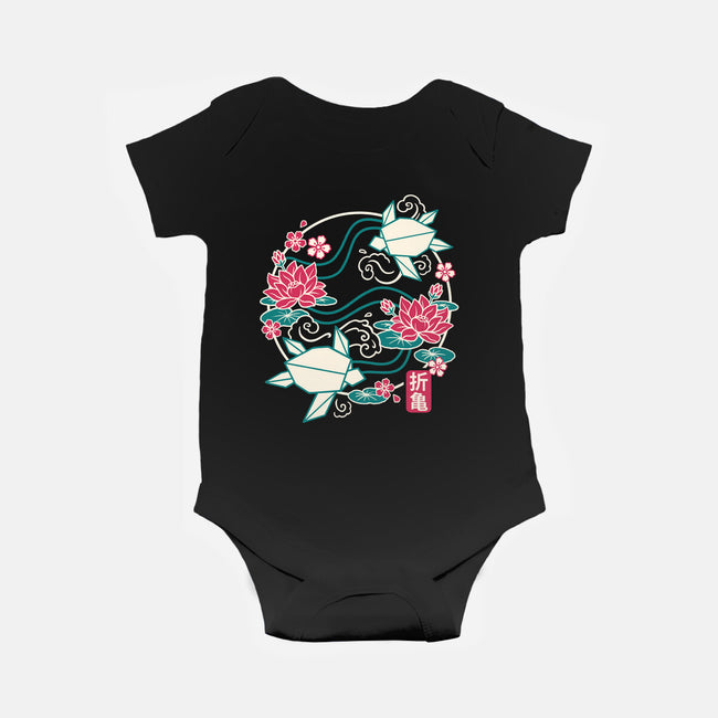 Origami Turtle-Baby-Basic-Onesie-NemiMakeit