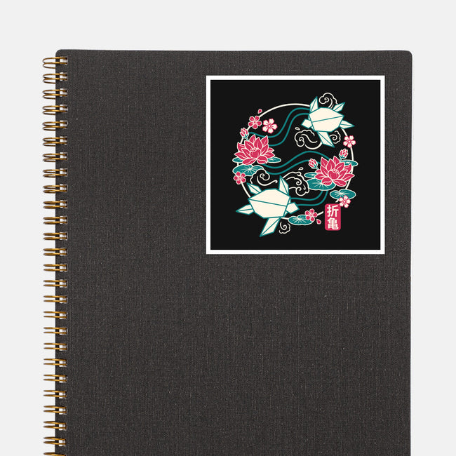 Origami Turtle-None-Glossy-Sticker-NemiMakeit