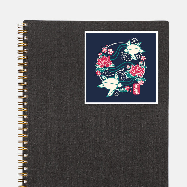 Origami Turtle-None-Glossy-Sticker-NemiMakeit