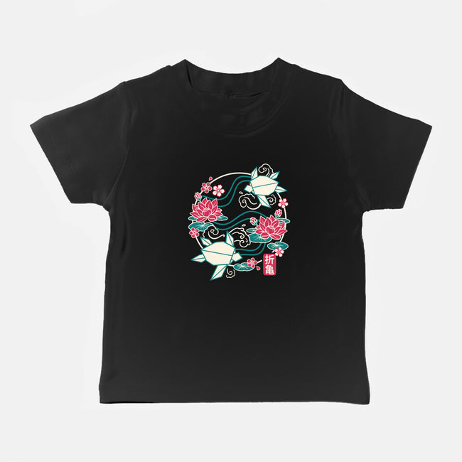 Origami Turtle-Baby-Basic-Tee-NemiMakeit