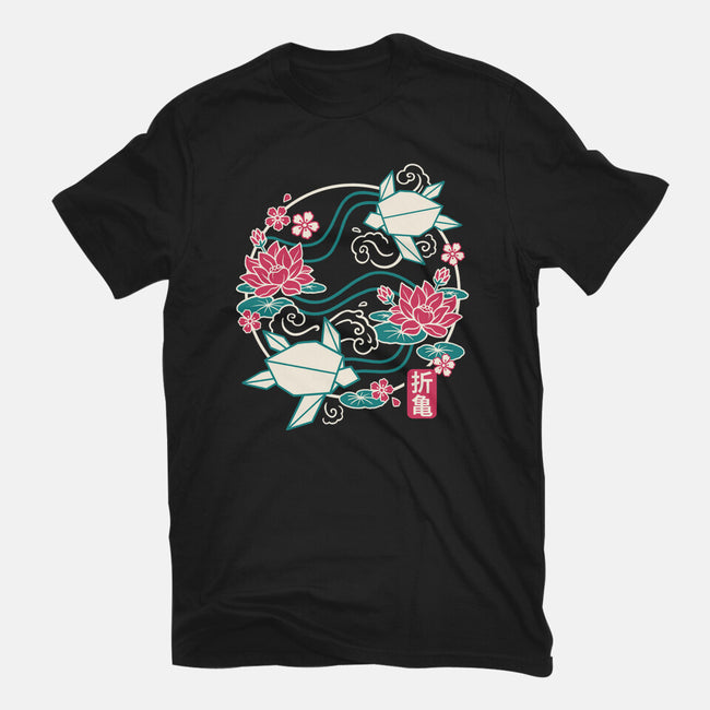 Origami Turtle-Mens-Basic-Tee-NemiMakeit