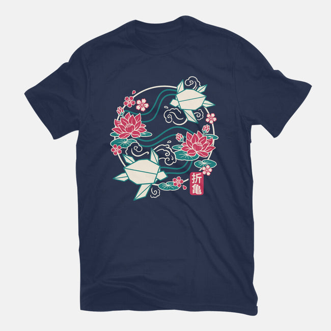 Origami Turtle-Mens-Basic-Tee-NemiMakeit