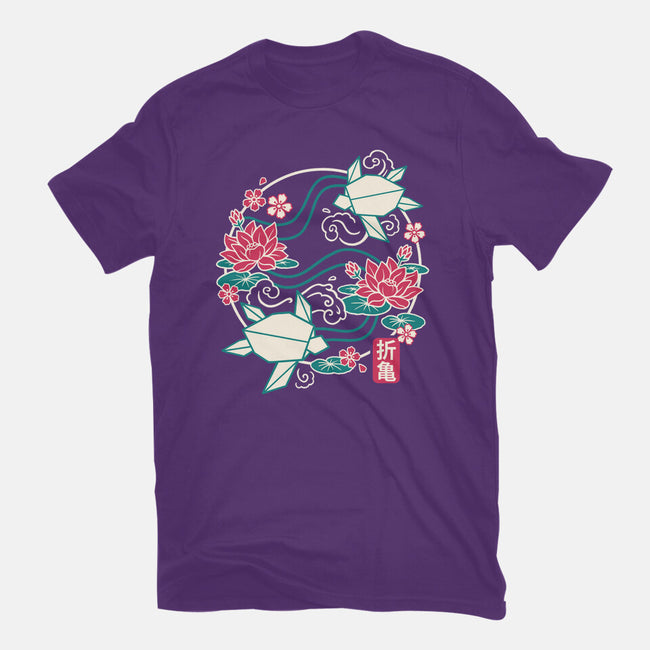 Origami Turtle-Mens-Basic-Tee-NemiMakeit
