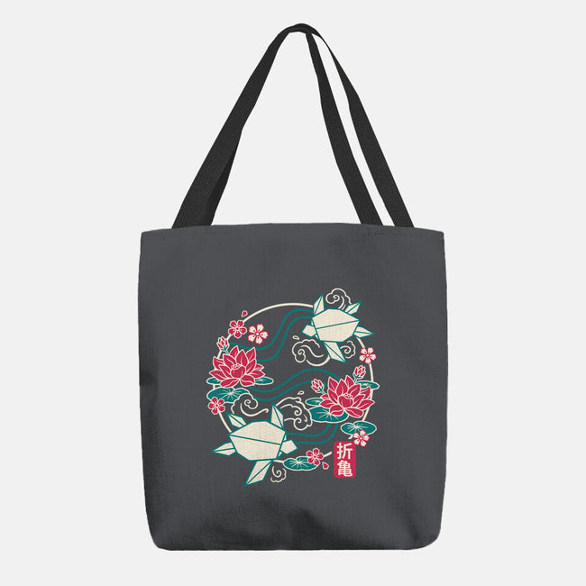 Origami Turtle-None-Basic Tote-Bag-NemiMakeit