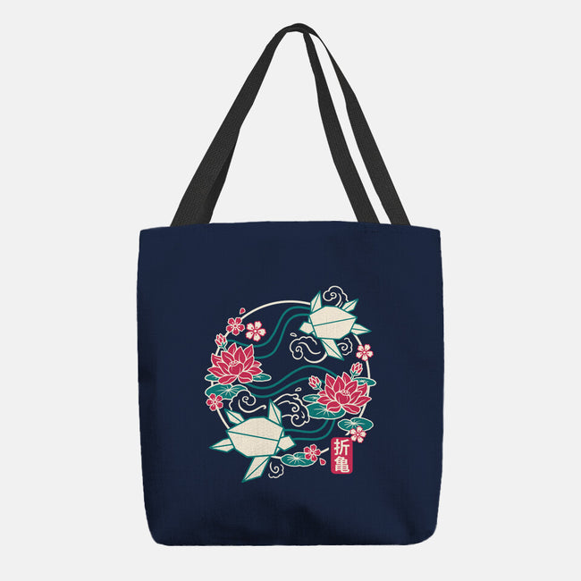 Origami Turtle-None-Basic Tote-Bag-NemiMakeit