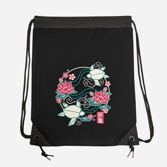 Origami Turtle-None-Drawstring-Bag-NemiMakeit