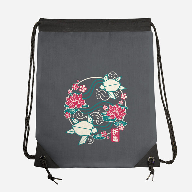 Origami Turtle-None-Drawstring-Bag-NemiMakeit