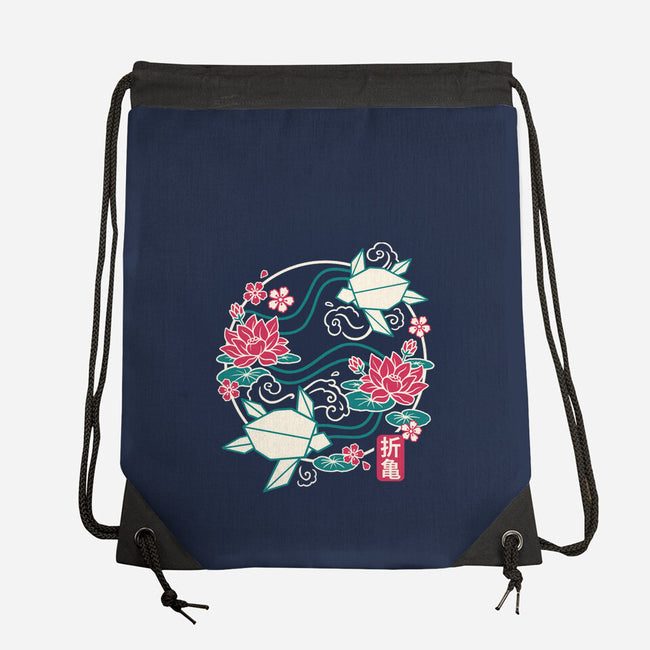 Origami Turtle-None-Drawstring-Bag-NemiMakeit