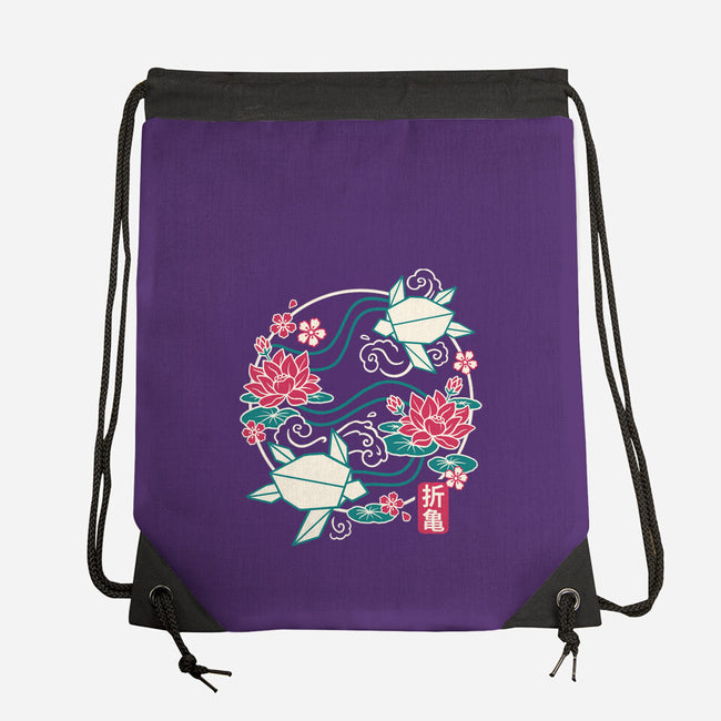 Origami Turtle-None-Drawstring-Bag-NemiMakeit