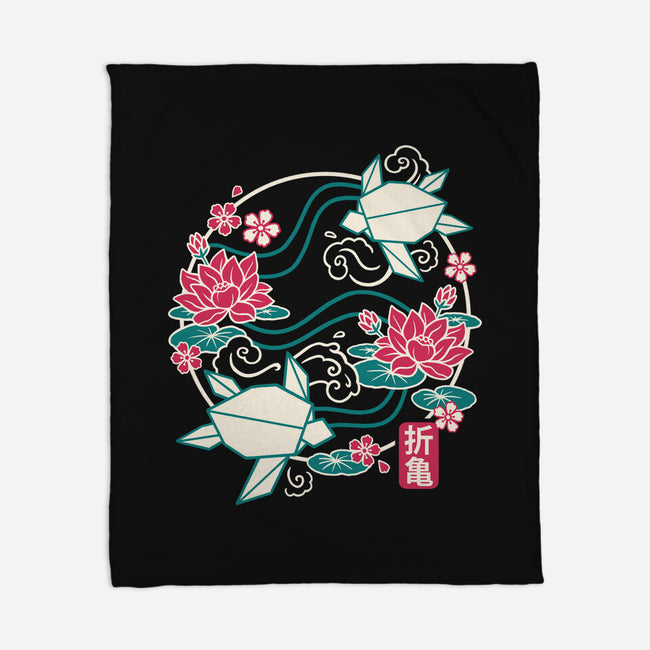 Origami Turtle-None-Fleece-Blanket-NemiMakeit