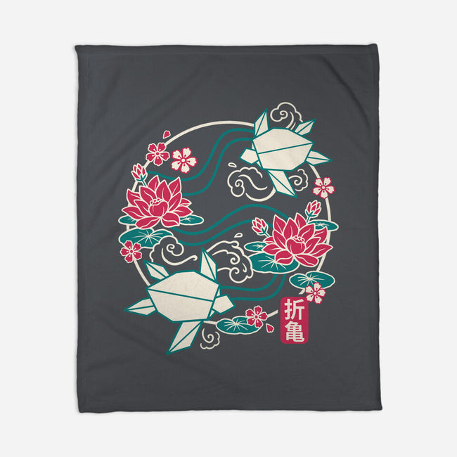 Origami Turtle-None-Fleece-Blanket-NemiMakeit