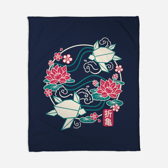 Origami Turtle-None-Fleece-Blanket-NemiMakeit