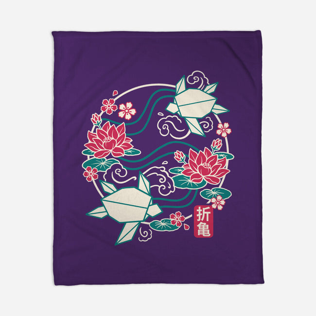 Origami Turtle-None-Fleece-Blanket-NemiMakeit