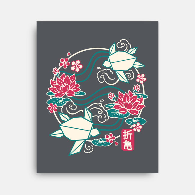 Origami Turtle-None-Stretched-Canvas-NemiMakeit