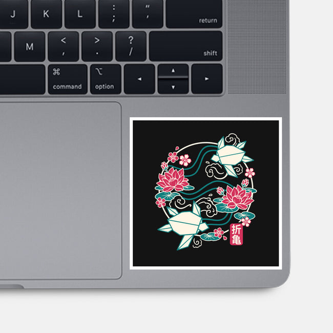 Origami Turtle-None-Glossy-Sticker-NemiMakeit