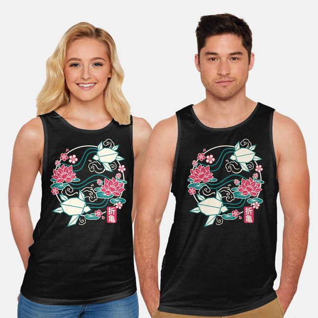 Origami Turtle-Unisex-Basic-Tank-NemiMakeit