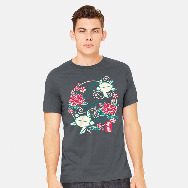 Origami Turtle-Mens-Heavyweight-Tee-NemiMakeit
