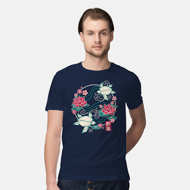 Origami Turtle-Mens-Premium-Tee-NemiMakeit