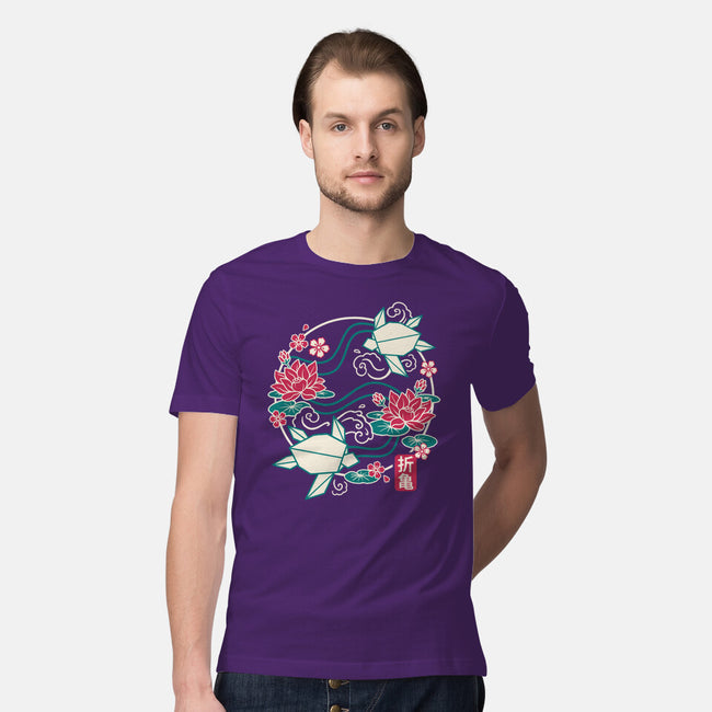 Origami Turtle-Mens-Premium-Tee-NemiMakeit