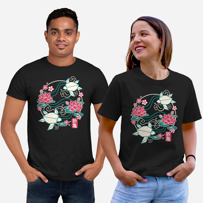 Origami Turtle-Unisex-Basic-Tee-NemiMakeit