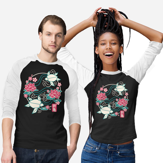 Origami Turtle-Unisex-Baseball-Tee-NemiMakeit