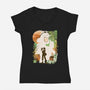 Ukiyo The Sniper-Womens-V-Neck-Tee-dandingeroz
