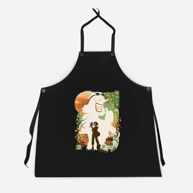 Ukiyo The Sniper-Unisex-Kitchen-Apron-dandingeroz