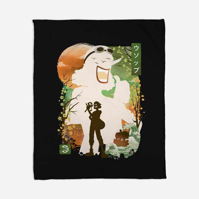 Ukiyo The Sniper-None-Fleece-Blanket-dandingeroz