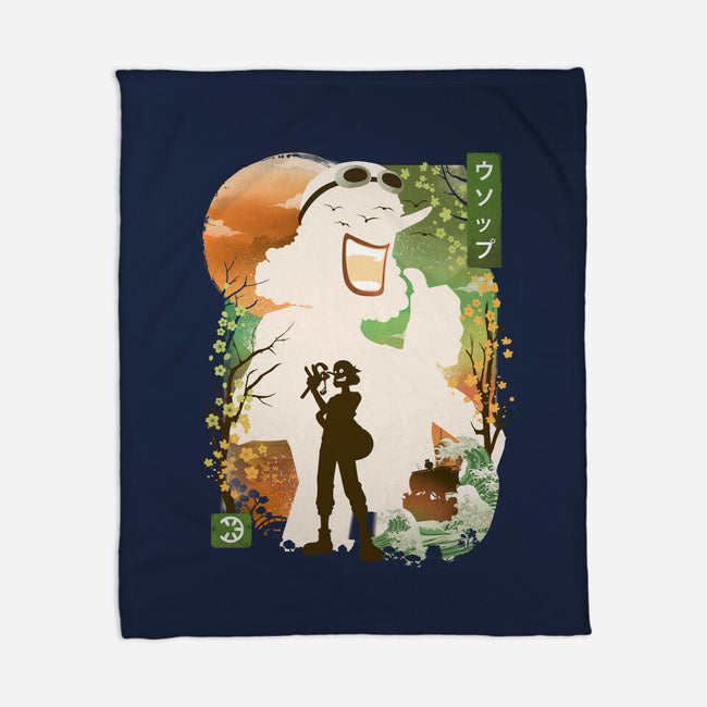 Ukiyo The Sniper-None-Fleece-Blanket-dandingeroz