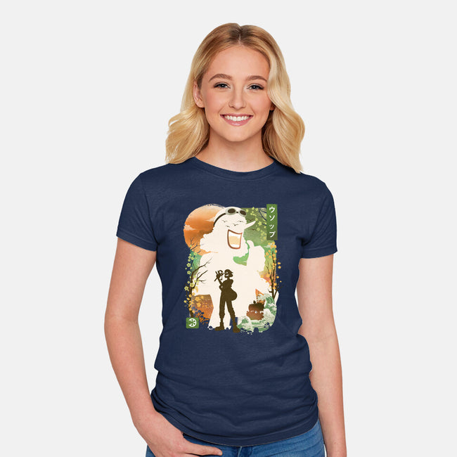 Ukiyo The Sniper-Womens-Fitted-Tee-dandingeroz