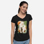 Ukiyo The Sniper-Womens-V-Neck-Tee-dandingeroz