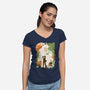 Ukiyo The Sniper-Womens-V-Neck-Tee-dandingeroz
