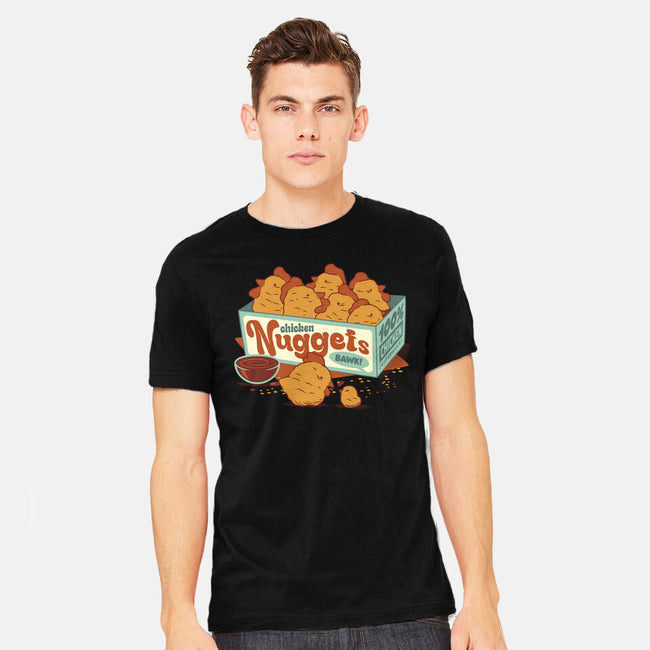 Chicken Nuggets-Mens-Heavyweight-Tee-tobefonseca