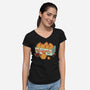 Chicken Nuggets-Womens-V-Neck-Tee-tobefonseca