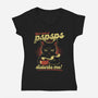 Lack Of PSPSPS Disturbing-Womens-V-Neck-Tee-tobefonseca