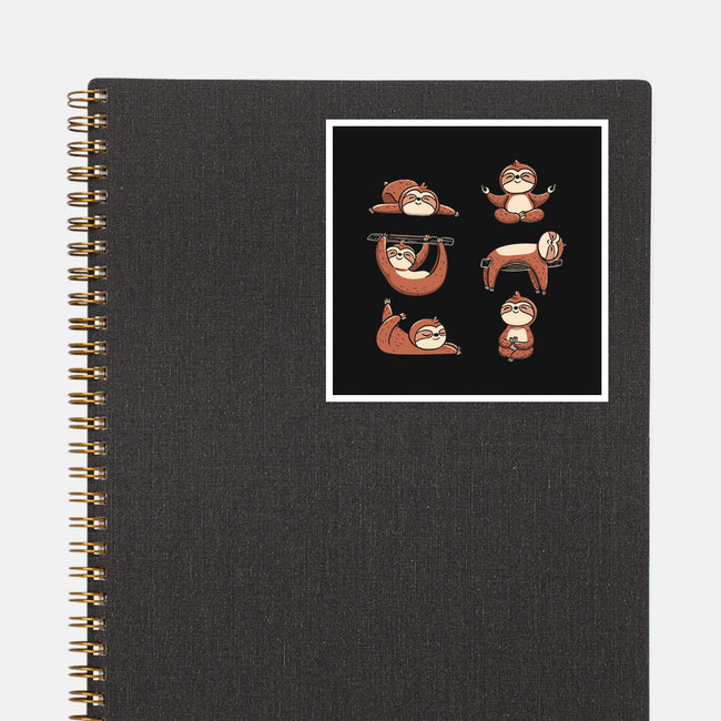 Sloth Yoga-None-Glossy-Sticker-tobefonseca