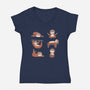 Sloth Yoga-Womens-V-Neck-Tee-tobefonseca