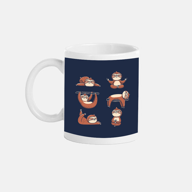 Sloth Yoga-None-Mug-Drinkware-tobefonseca